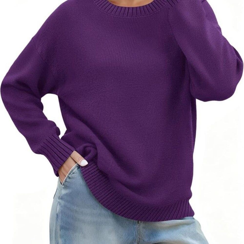 Rue21 Fall oversized Women’s Sweater Baggy Ribbed Knit Momcore Pullover Sz S NWO